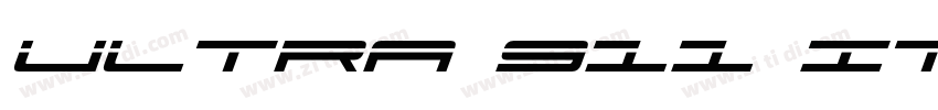 Ultra 911 Italic Ita字体转换